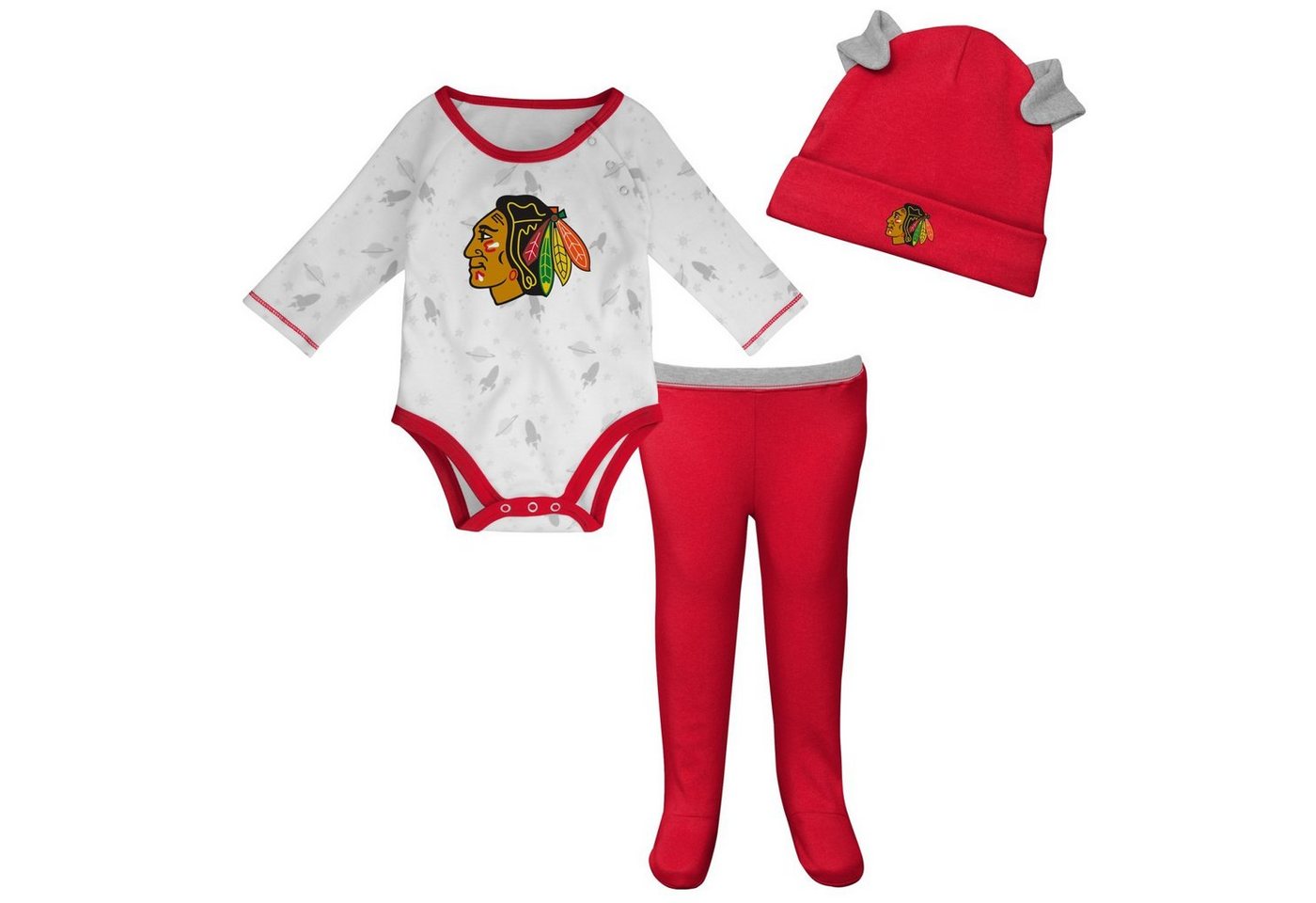 Outerstuff Print-Shirt Outerstuff Creeper Set Chicago Blackhawks von Outerstuff