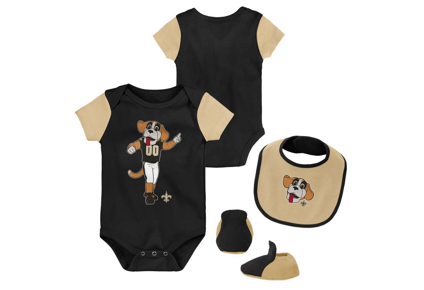 Outerstuff Print-Shirt Outerstuff Mascot Bootie Set New Orleans Saints von Outerstuff