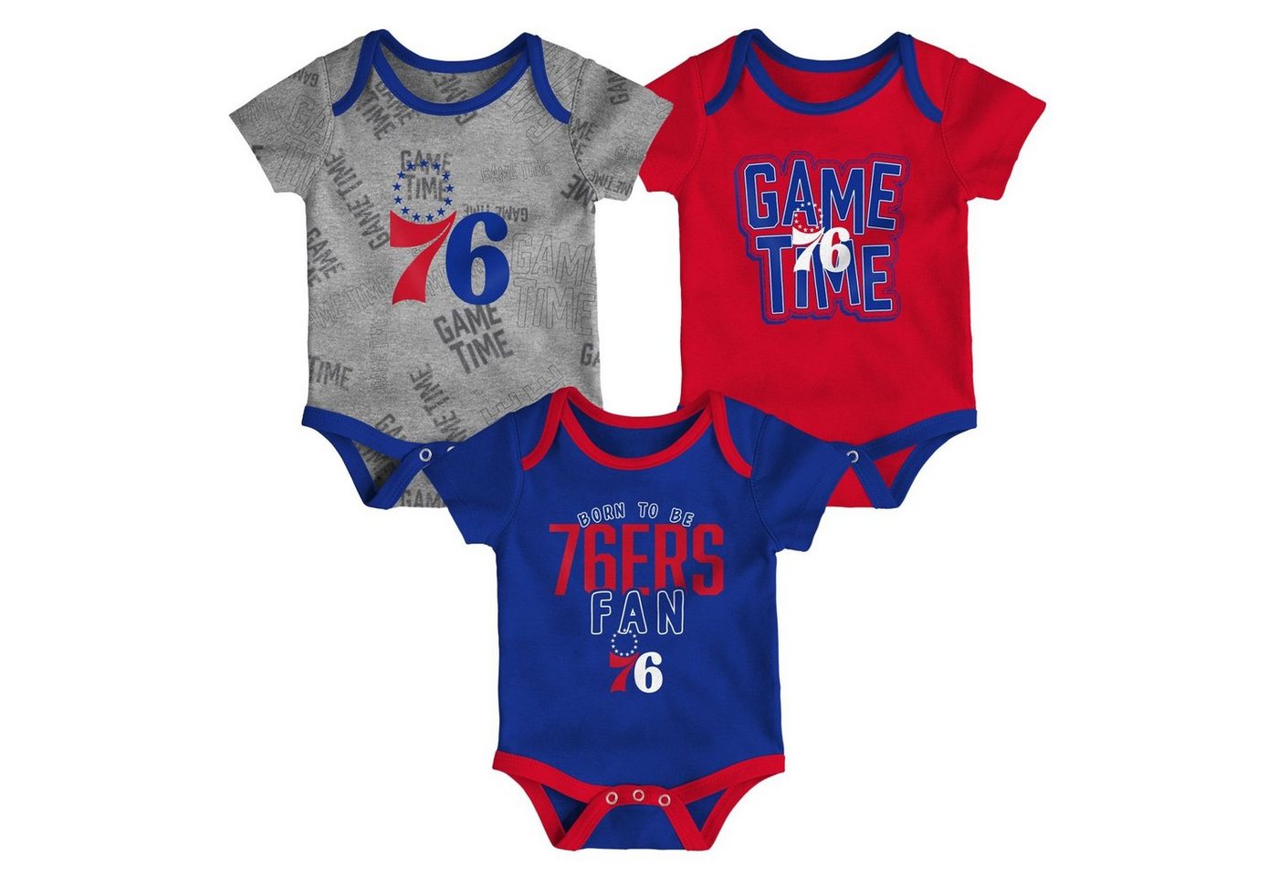 Outerstuff Print-Shirt Outerstuff NBA 3er BodySet Philadelphia 76ers von Outerstuff