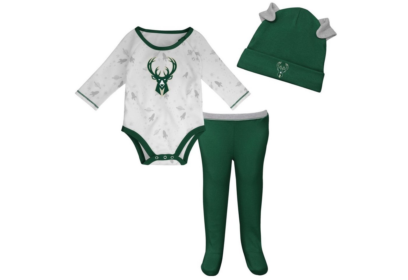 Outerstuff Print-Shirt Outerstuff NBA Creeper Set Milwaukee Bucks von Outerstuff