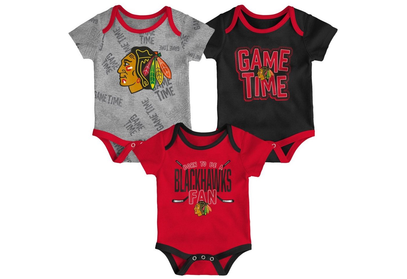 Outerstuff Print-Shirt Outerstuff NHL 3er BodySet Chicago Blackhawks von Outerstuff