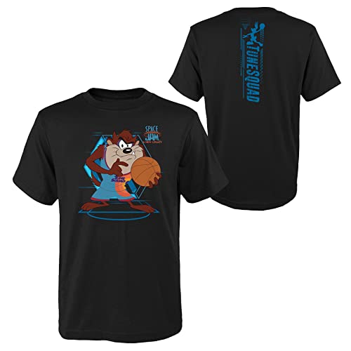 Space Jam Kinder T-Shirt Tech Spine A New Legacy Youth Size NBA Taz schwarz (S) von Outerstuff