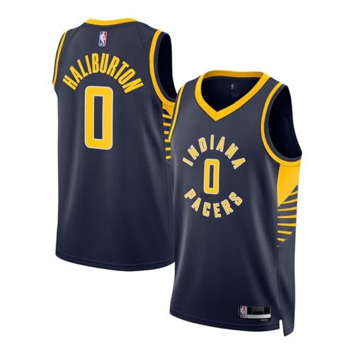 Tyrese Haliburton Indiana Pacers NBA Kinder Jugend 8-20 Navy Icon Edition Swingman Jersey, Marineblau, 8 von Outerstuff