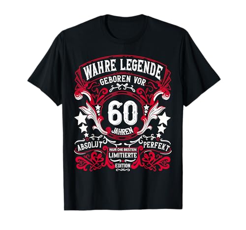 60. Geburtstag 1962 Geburtstagsgeschenk Männer & Frauen T-Shirt 60. Geburtstag 1962 Geburtstagsgeschenk Männer & Frauen T-Shirt von Outfit 60. Geburtstag Geburtstagsfeier zum 1962