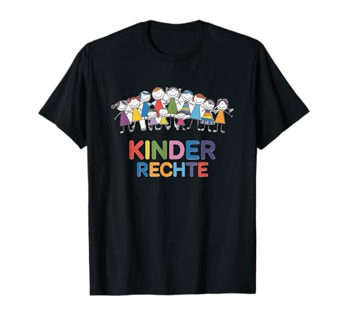 Cooles Kinder Outfit mit Aufschrift Kinderrechte T-Shirt von Outfit Kinderrechte, Heidarleiki