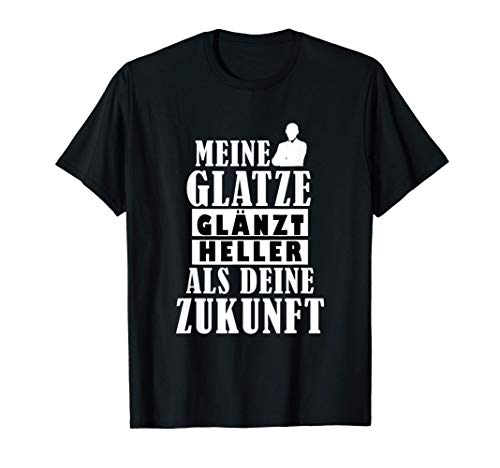 Herren Glatze Glatzkopf Kahlkopf Fleischmütze Haarausfall Männer T-Shirt von Outfit Mann mit Glatze witzige Geschenkidee