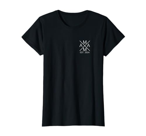 Mama 2024 Mami seit 2024 Mama Est. 2024 T-Shirt von Stolze Eltern Design Mama Papa Est.