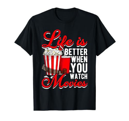 Das Leben ist Besser, wenn Man Filme Sieht T-Shirt von Outfit für den Familienfilmabend