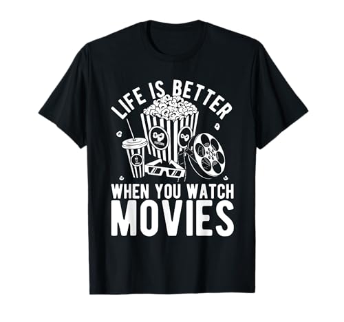 Das Leben ist Besser, wenn Man Filme Sieht T-Shirt von Outfit für den Familienfilmabend