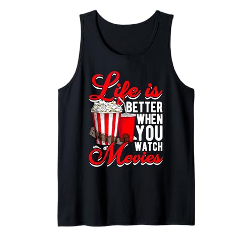 Das Leben ist Besser, wenn Man Filme Sieht Tank Top von Outfit für den Familienfilmabend