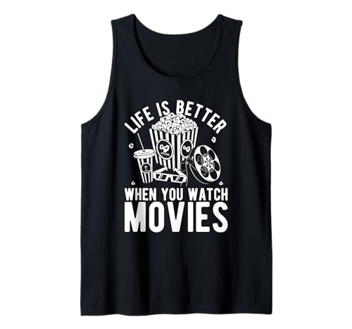 Das Leben ist Besser, wenn Man Filme Sieht Tank Top von Outfit für den Familienfilmabend