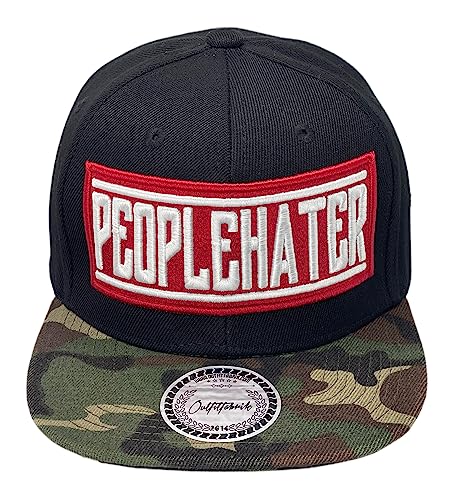 Outfitfabrik Snapback Cap Stickerei Peoplehater in schwarz von Outfitfabrik