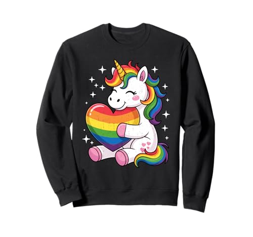 LGBTQ Regenbogen Einhorn Sweet Pride Design für Kinder Sweatshirt LGBTQ Regenbogen Einhorn Sweet Pride Design für Kinder Sweatshirt von Outfits for LGBT Pride Month.
