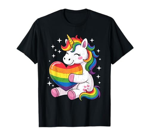 LGBTQ Regenbogen Einhorn Sweet Pride Design für Kinder T-Shirt LGBTQ Regenbogen Einhorn Sweet Pride Design für Kinder T-Shirt von Outfits for LGBT Pride Month.