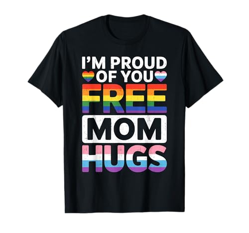 Rainbow Free Mom Hugs LGBTQ Pride Month Trendige LGBT-Frauen T-Shirt Rainbow Free Mom Hugs LGBTQ Pride Month Trendige LGBT-Frauen T-Shirt von Outfits for LGBT Pride Month.