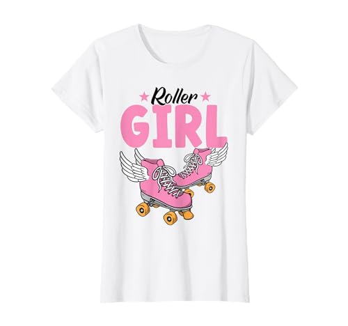 Rollschuhe | Roller Girl | Roller Skates | Rollschuh Mädchen T-Shirt von Outfits zum Rollschuh laufen für Mädchen