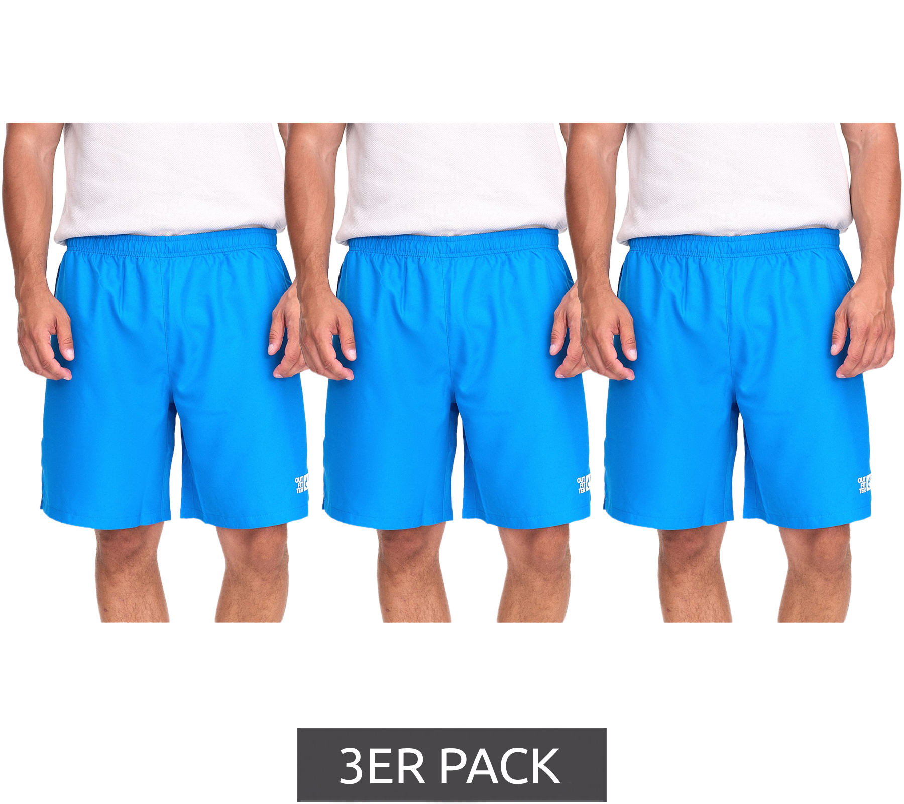 3er Pack Outfitter OCEAN FABRICS Trainings-Shorts für Herren nachhaltige Sport-Hose Tahi Match OUT-M-1032-OTW Blau 3er Pack Outfitter OCEAN FABRICS Trainings-Shorts für Herren nachhaltige Sport-Hose Tahi Match OUT-M-1032-OTW Blau von Outfitter