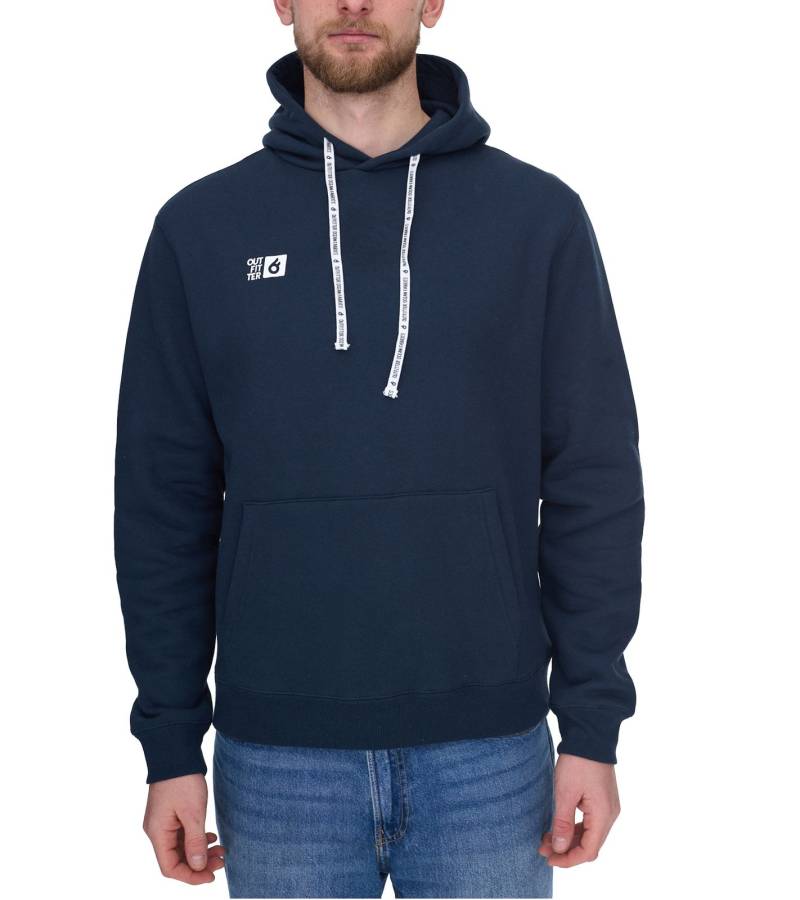 Outfitter Ocean Fabrics Thai Herren Hoodie nachhaltiger Kapuzen-Pullover im Basic-Style OUT-M-1003-OTW-42 Navy von Outfitter