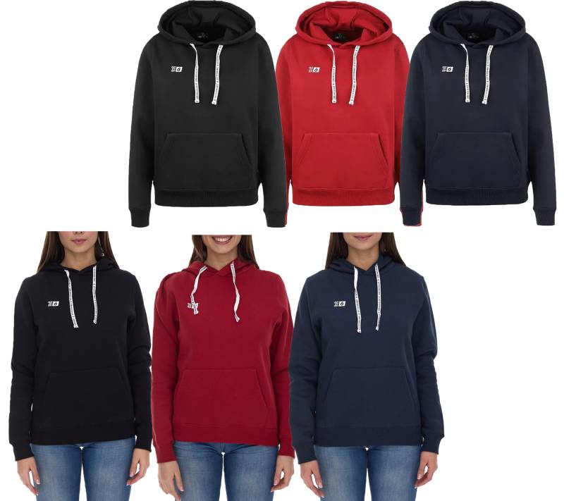 Outfitter Ocean Fabrics Thai Herren und Damen Hoodie nachhaltiger Baumwoll-Pullover mit Kapuze im Basic-Style OUT-1003-OTW Schwarz, Rot oder Dunkelblau von Outfitter