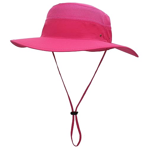 Outfly Breite Krempe Sonnenhut für Herren Damen Mesh Bucket Hat Leichter Bonnie Hut Outdoor Angelhut von Outfly