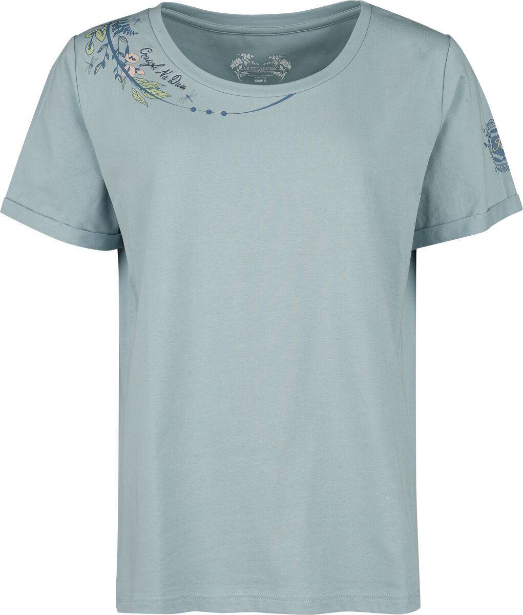 Outlander Craigh Na Dun T-Shirt blau in S von Outlander