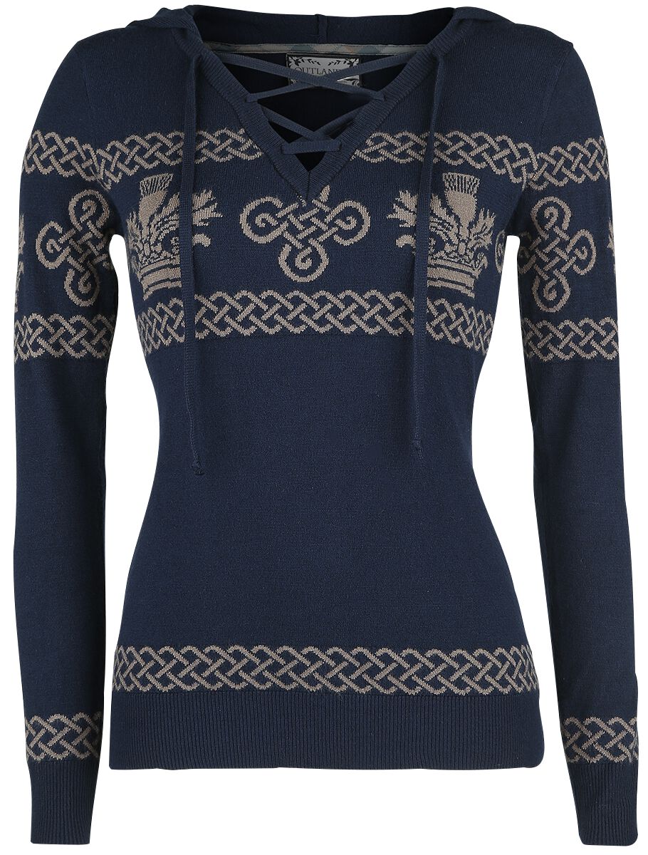 Outlander Kapuzenpullover - The Thistle Of Scotland - XS bis 5XL - für Damen - Größe 3XL - dunkelblau  - EMP exklusives Merchandise! von Outlander