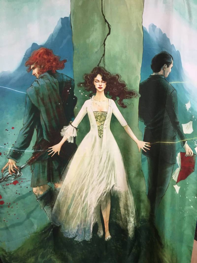 Outlander Schal // Beidseitig Seidig Grüner Seidenschal von OutlanderScarvesArt