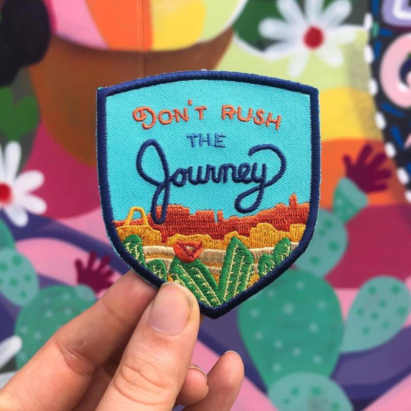 Don't Rush The Adventure Patch - Aufnäher Zum Aufbügeln von OutlandishGoodsCo