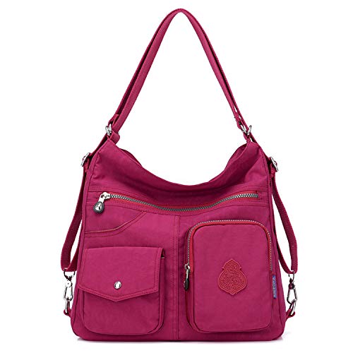 Outreo Kuriertasche Damen Schultertasche Umhängetasche Handtasche Designer Strandtasche wasserdichte Messenger Bag Rucksäcke Sporttasche Taschen für Mädchen Reisetasche Nylon von GEEGVV