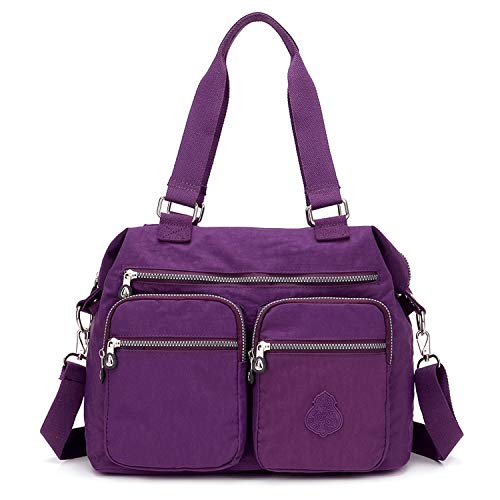 Outreo Schultertasche Designer Handtasche Damen Messenger Bag Umhängetasche Mädchen Taschen wasserdichte Kuriertasche Sporttasche Reisetasche für Strandtasche Nylon von Outreo