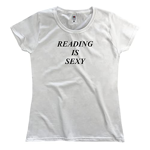 Outsider. Damen Reading is Sexy T-Shirt - White - X-Small von Outsider.