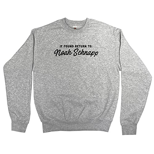 Outsider. Herren Unisex If Found Return to Noah Schnapp Sweatshirt - Grey - Small von Outsider.