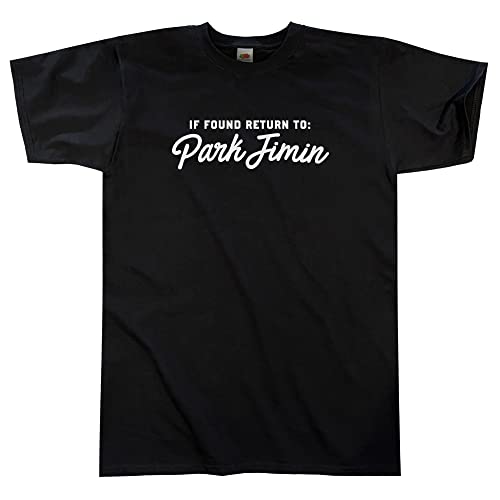 Outsider. Herren Unisex If Found Return to Park Jimin T-Shirt - Black - X-Large von Outsider.