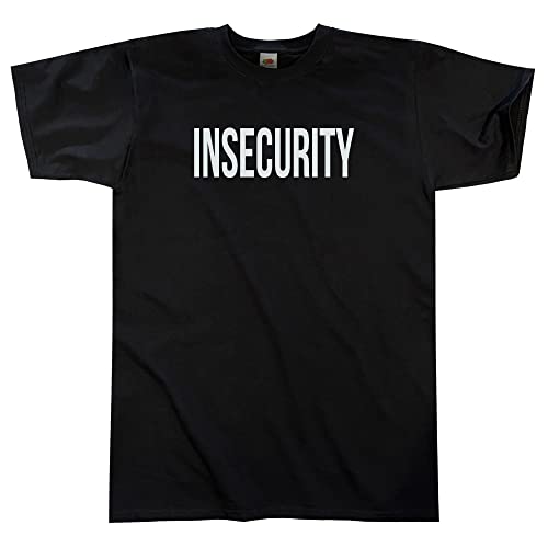 Outsider. Herren Unisex Insecurity T-Shirt - Black - Medium von Outsider.