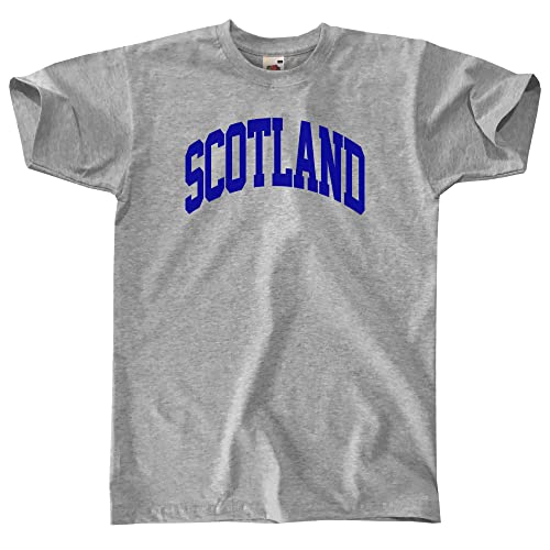 Outsider. Herren Unisex Scotland T-Shirt - Grey - Medium von Outsider.