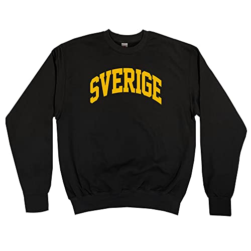 Outsider. Herren Unisex Sverige Sweden Sweatshirt - Black - X-Large von Outsider.