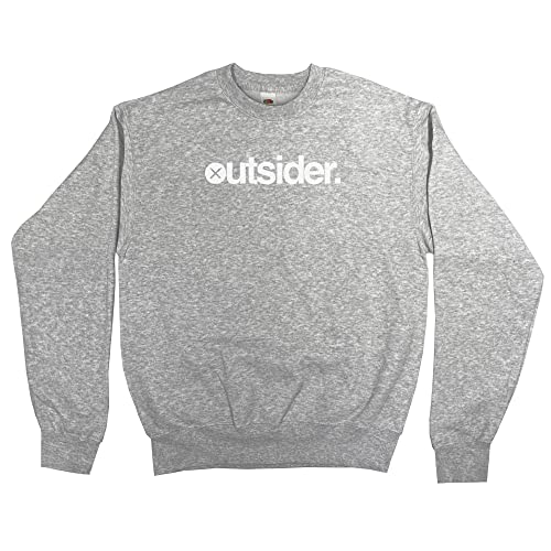 Outsider. Herren Unisex Sweatshirt - Grey - Large von Outsider.