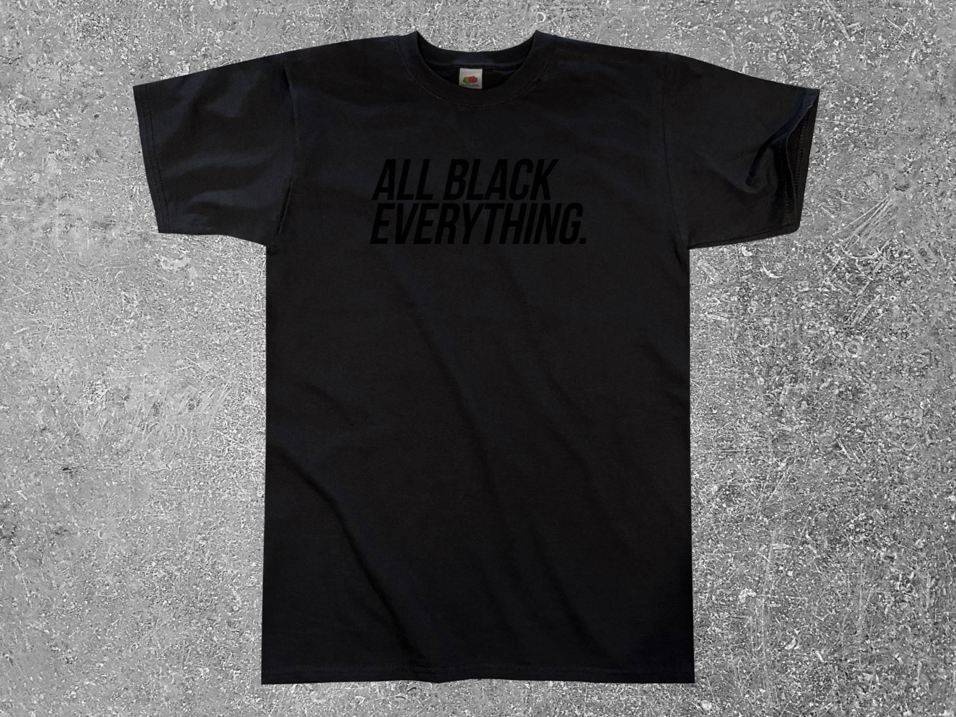 Alles Schwarz T-Shirt || Unisex/Herren S M L Xl von Outsidertees