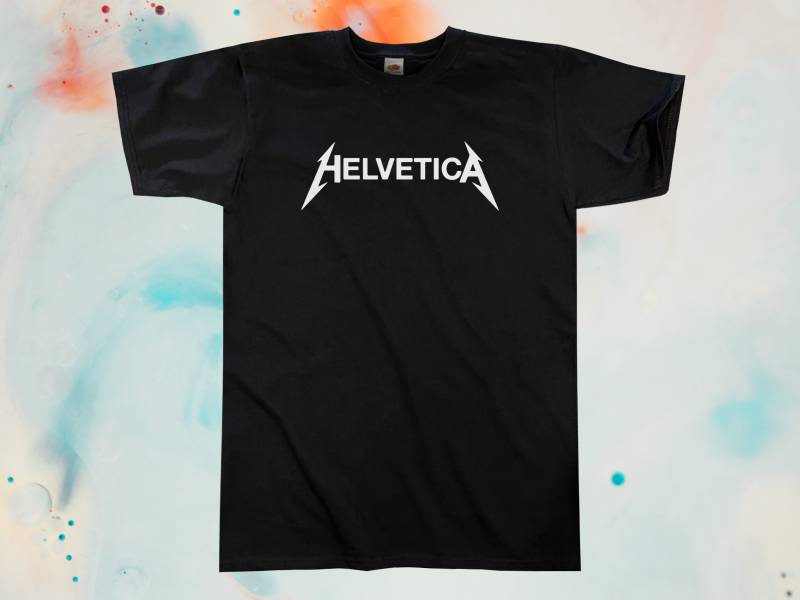 Helvetica T-Shirt || Unisex/Herren S M L Xl von Outsidertees