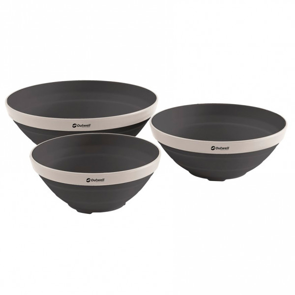 Outwell - Collaps Bowl Set - Geschirr-Set Gr One Size grau von Outwell