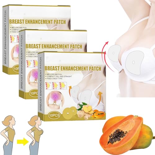 Dyceco Brustvergrößerungspflaster, Papaya Ernährung Brustvergrößerungspflaster, Dyceco Ginger Bust Enhancement Patch, Natürliches Brustnährendes Für Die Brustpflege Von Frauen (3 BOX) von Oveallgo