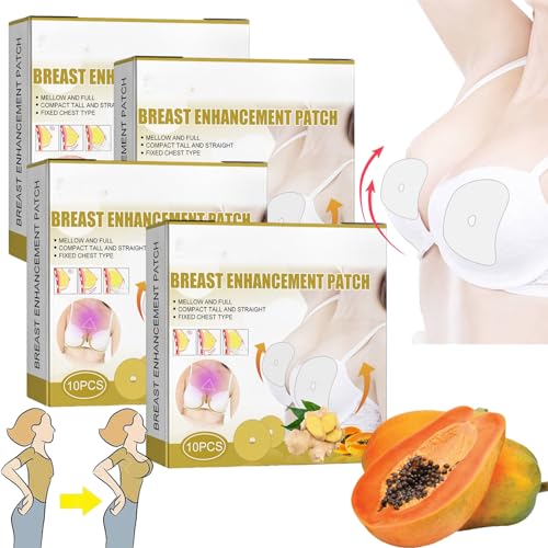 Dyceco Brustvergrößerungspflaster, Papaya Ernährung Brustvergrößerungspflaster, Dyceco Ginger Bust Enhancement Patch, Natürliches Brustnährendes Für Die Brustpflege Von Frauen (4 BOX) von Oveallgo