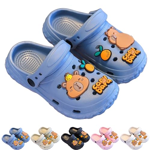 Oveallgo Capybara Hausschuhe, Weich Bequem 3D-ergonomisches Design Eltern-Kind-Partnerlook (Blau, Erwachsene, 40, Numerisch (von/bis), EU Schuhgrößensystem, 41, Breit) von Oveallgo