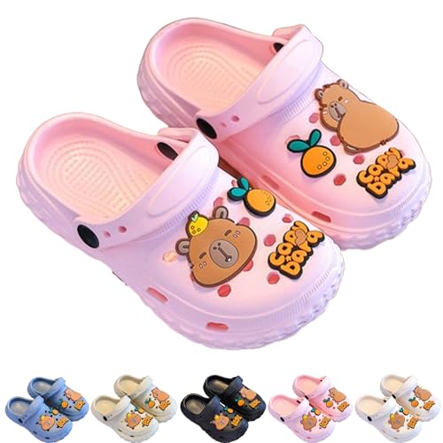 Oveallgo Capybara Hausschuhe, Weich Bequem 3D-ergonomisches Design Eltern-Kind-Partnerlook (Rosa, Erwachsene, 40, Numerisch (von/bis), EU Schuhgrößensystem, 41, Breit) von Oveallgo