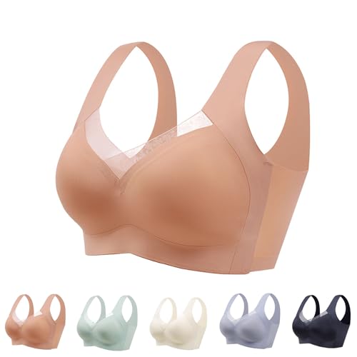 Oveallgo Hatme BH Original, Hatme Haltungskorrektur BH, Hatme Korrektur BH, Hatme Haltungs BH, BH Damen Ohne BüGel Hatme (DE/NL/SE/PL, Alphanumerisch, L, Regular, Regular, Khaki) von Oveallgo