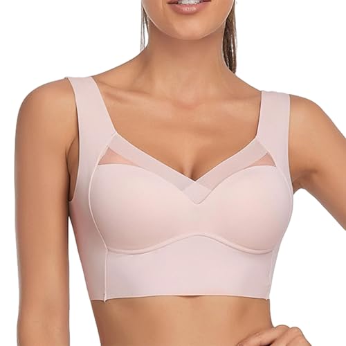 Oveallgo Hatme Haltungskorrektur BH, Hatmeo BH, Wmbra BH Original, Wmbra Haltungskorrektur BH Ohne Bügel (DE/NL/SE/PL, Alphanumerisch, 3XL, Regular, Regular, Rosa) von Oveallgo