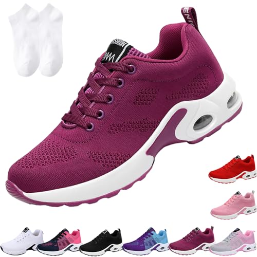 Oveallgo Orthoback Schuhe Damen, Orthoshoes Cloudwalk Pro - Ergonomischer Schmerzlinderungs-Schuh Orthopädische Schuhe Herren (Purple, Erwachsene, 37, Numerisch, EU Schuhgrößensystem, Breit) von Oveallgo