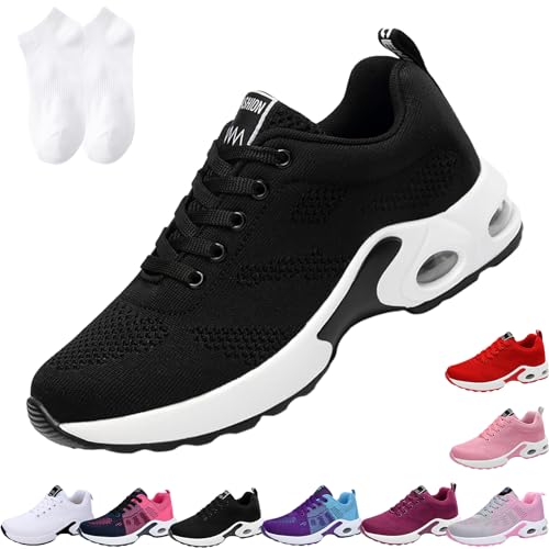 Oveallgo Orthoback Schuhe Damen, Orthoshoes Cloudwalk Pro - Ergonomischer Schmerzlinderungs-Schuh Orthopädische Schuhe Herren (Schwarz, Erwachsene, 42, Numerisch, EU Schuhgrößensystem, Breit) von Oveallgo