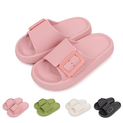 Oveallgo Orthoslipper Original, OrthopäDische Hausschuhe Slippers Schuhe, Cozy Slides Cloud shoes Damen Herren (pink, Erwachsene, 35, Numerisch (von/bis), EU Schuhgrößensystem, 36, Breit) von Oveallgo