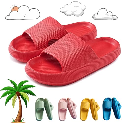 Oveallgo Orthoslipper Original,Orthoslipper-Das Original Für Maximalen Komfort,Orthoslipper Wolkenschuhe Cloudyzz (Rot, Erwachsene, 38, Numerisch (von/bis), EU Schuhgrößensystem, 39, M) von Oveallgo